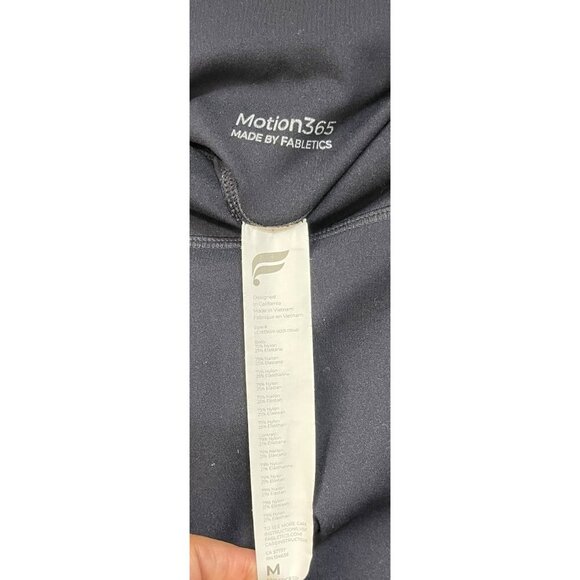 Fabletics Trinity Motion365 Mid-Rise 7/8 Pocket Mesh Legging Size Medium Black - Picture 4 of 8